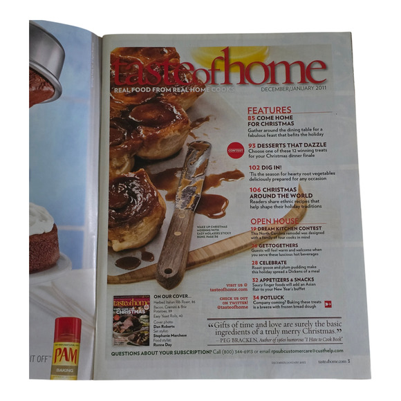 Taste of Home Magazine Come Home for Christmas December/January 2011 - Picture 4 of 5